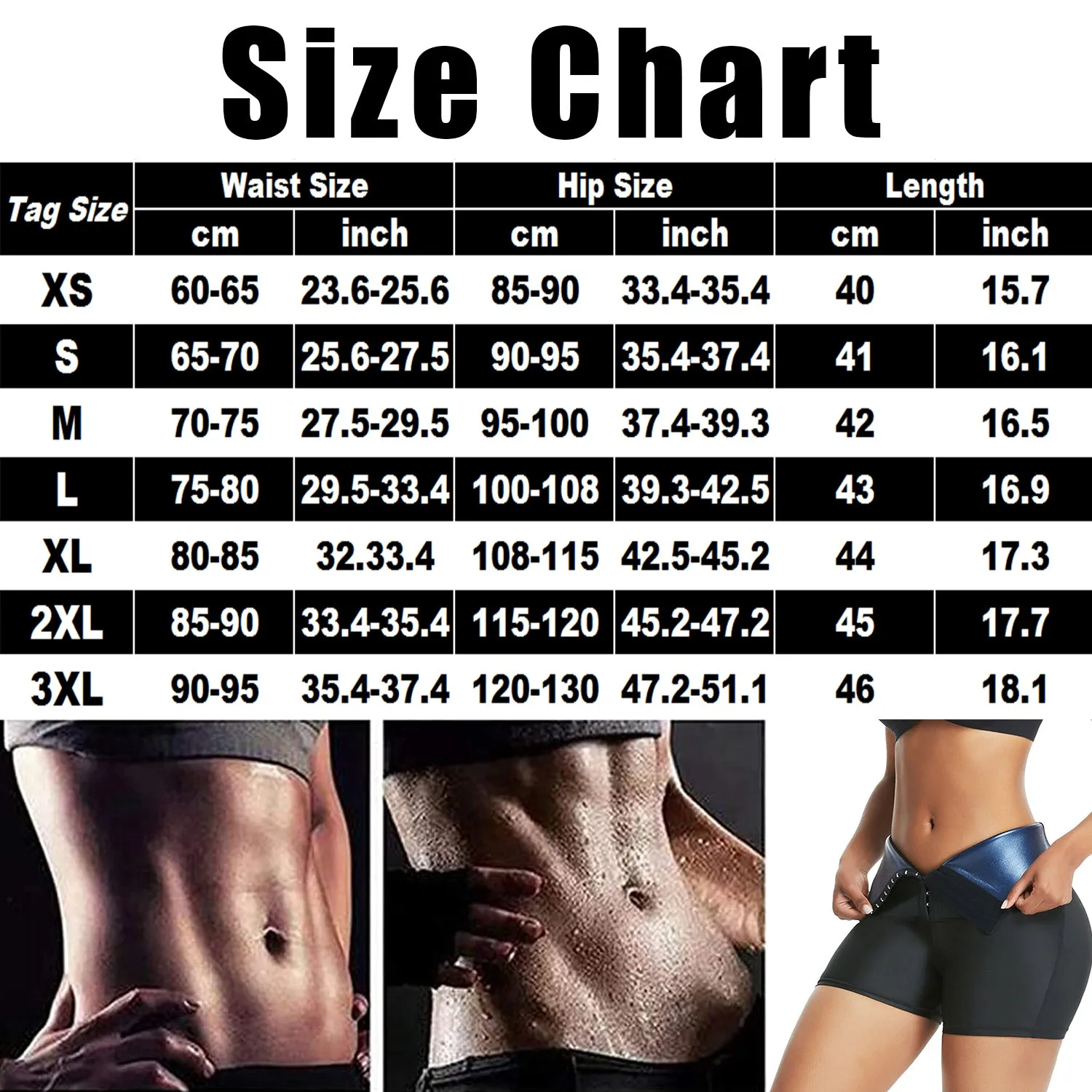 Sauna Sweat Shorts for Women  Waist Trainer Compression