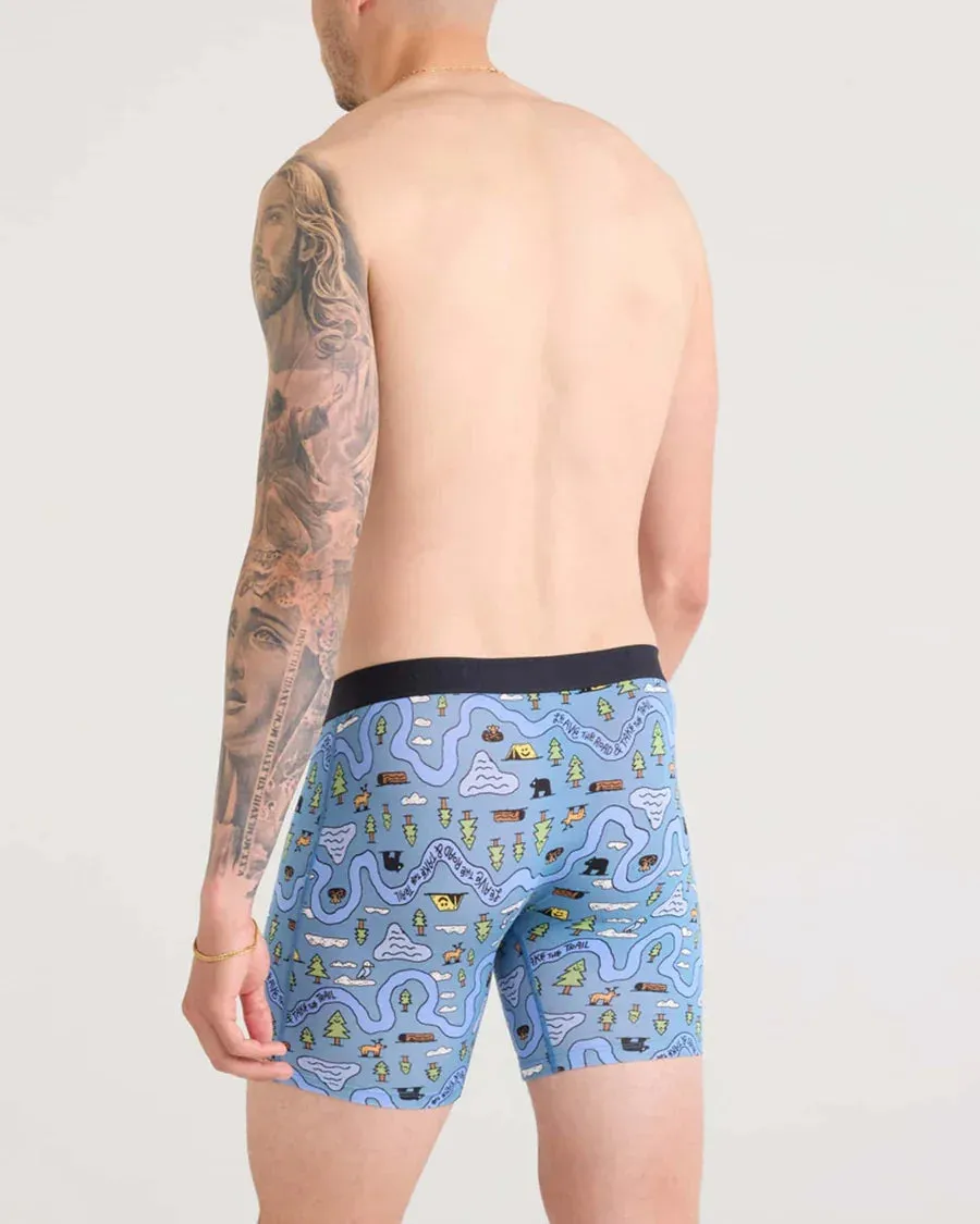 Saxx Mens Slate Take the Trail Vibe Xtra Fly Boxer Brief