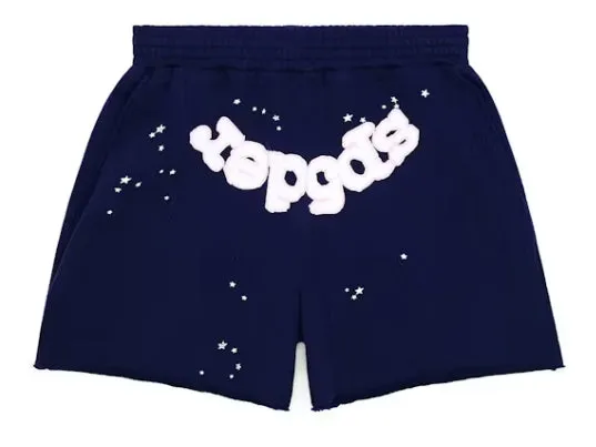 Sp5der OG Web Logo Sweat Short Navy