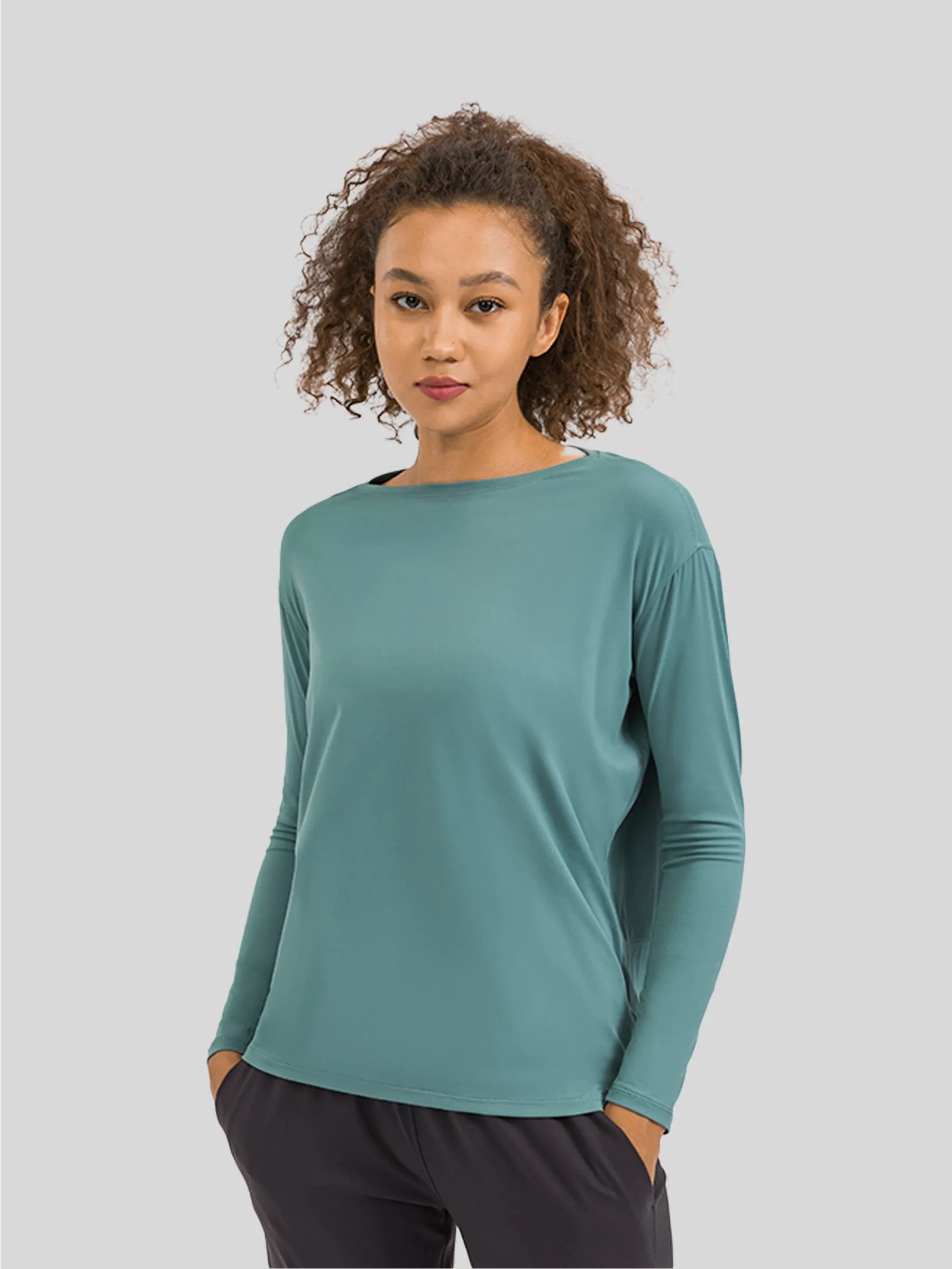 Women's Breathable Loose Long Sleeve Top