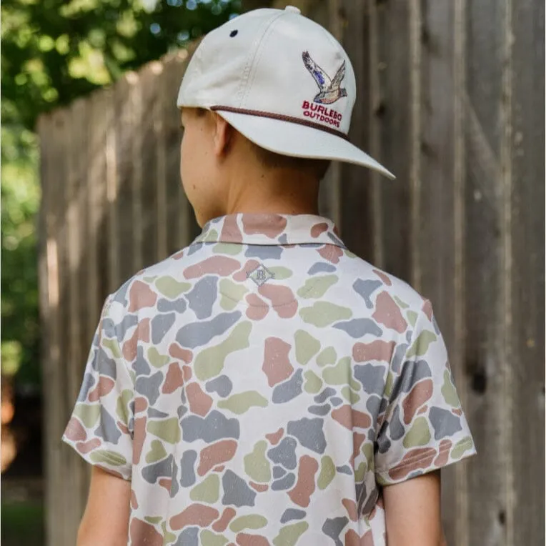 Youth Polo - Driftwood Camo