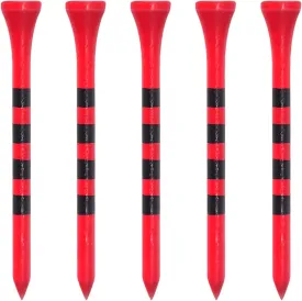 Zivisk Wooden Golf Tees 3-1/4",2-3/4",2-1/8",1-1/2" Available,100 Count Bamboo Tee Golf (Natural Color, White, Black, Green, Blue, Red, Pink)