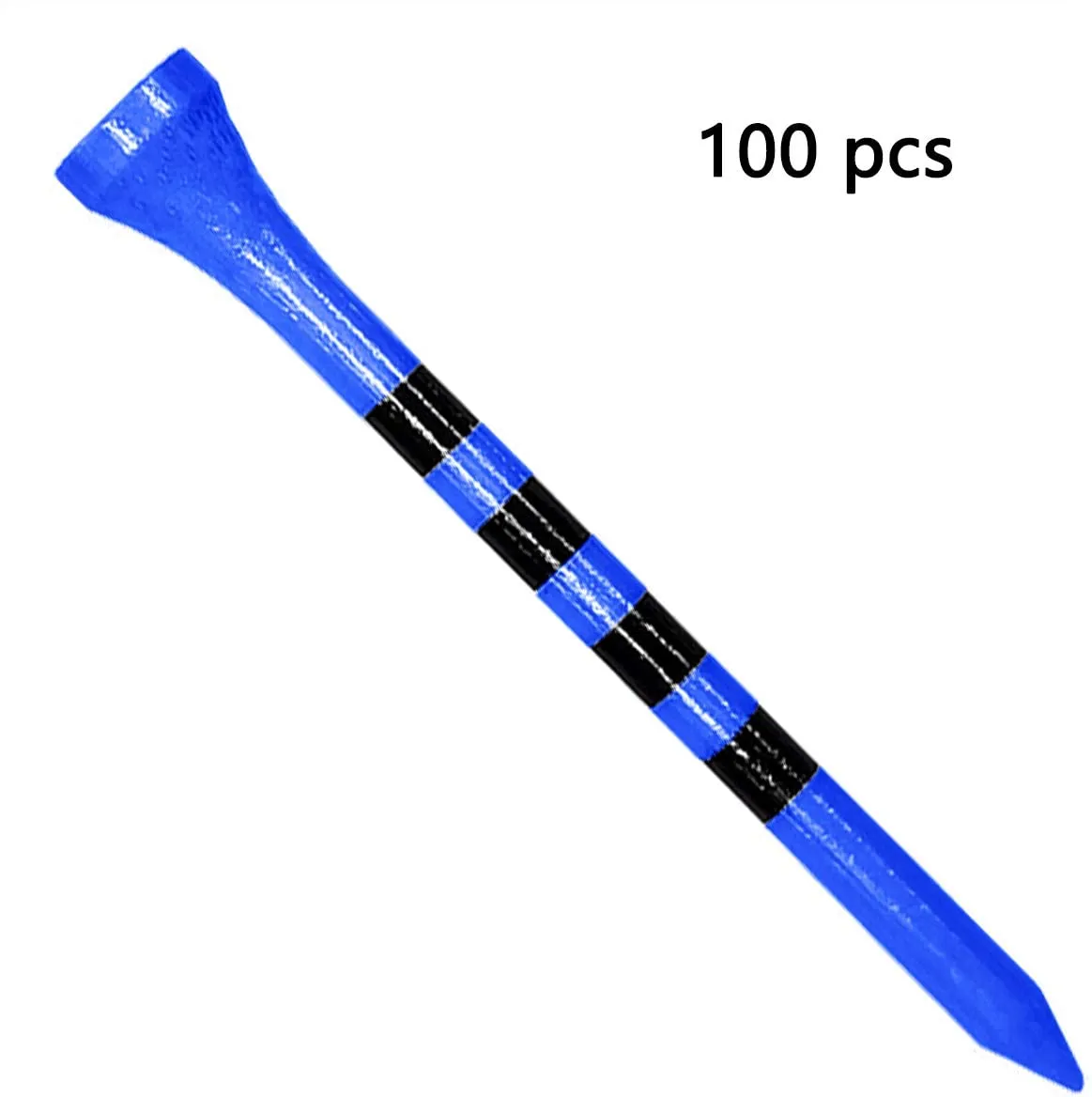 Zivisk Wooden Golf Tees 3-1/4",2-3/4",2-1/8",1-1/2" Available,100 Count Bamboo Tee Golf (Natural Color, White, Black, Green, Blue, Red, Pink)