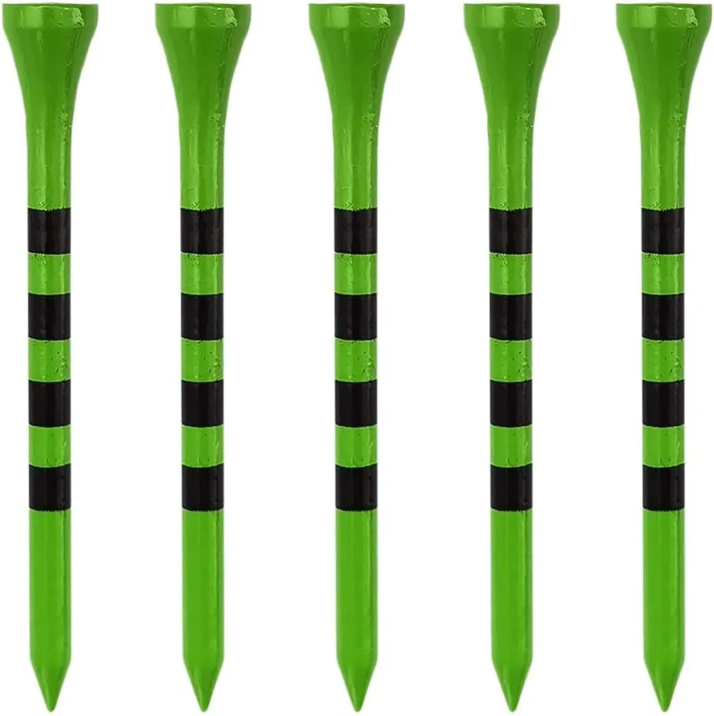 Zivisk Wooden Golf Tees 3-1/4",2-3/4",2-1/8",1-1/2" Available,100 Count Bamboo Tee Golf (Natural Color, White, Black, Green, Blue, Red, Pink)